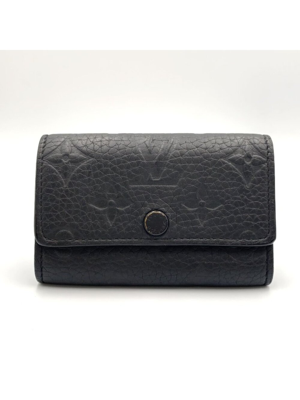 Louis Vuitton Multicles 6 Enabled Taurillon Leather Black Key Case Silver Key